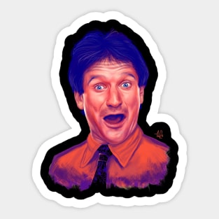 The Joyous Spirit Of Robin Williams Comic Performances Sticker